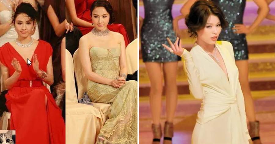 以前的TVB紅毯，女明星是真會穿啊，徐子珊玲瓏有致「永遠的神」