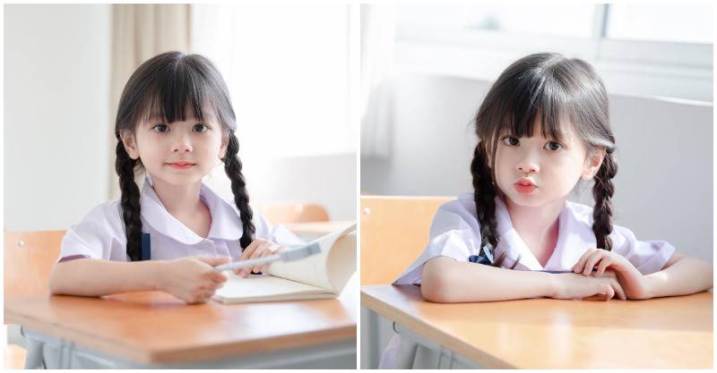 是天使下凡嗎？泰國6歲小妹「初戀系Q萌臉蛋」吸粉6萬人　基因超狂「弟弟顏值更驚豔」全網讚嘆❤️